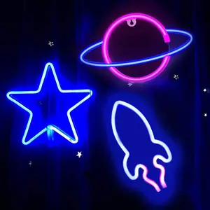 Colorful Neon light children room decoration lamp wall hanging fancy light