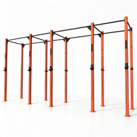 Cage de musculation modulaire extensible autoportante en acier au carbone pour l'entraînement de force et la musculation