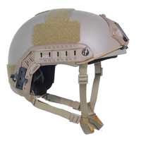 Casque tactique haute performance avec fixation frontale, rails latéraux, protections auriculaires et mentonnières, vert OD, pour l'entraînement, le travail et les opérations sur le terrain