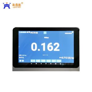 Pantalla táctil completa Pesaje <span class=keywords><strong>digital</strong></span> con indicador de impresora de etiquetas para básculas de plataforma/piso con sistema ERP - Product Image 1