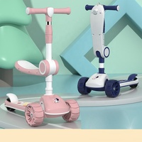 Trottinettes réglables bon marché à 3 roues pour enfants Scooter pour enfants à 3 roues pour bébé Trottinettes pliantes
