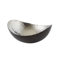 Bol rond en métal moderne, design martelé, service de table, vaisselle, cadeau de mariage, cadeau de retour, prix de gros, bol polyvalent