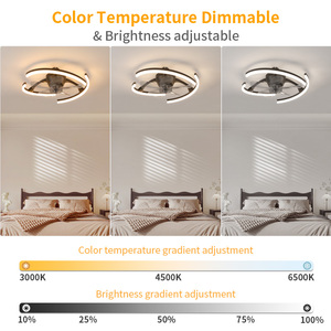 Modern Electric Plastic <b>Remote</b> <b>Control</b> LED 6-Speed BLDC Motor Quiet 5 Blades <b>Ceiling</b> <b>Fan</b> Light Outdoor Hotel Use Energy Saving - Product Image 3