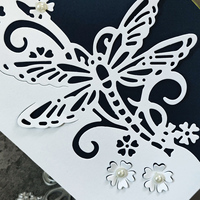 AAGU New fai da te Craft metallo taglio Die Scrapbook stampo in rilievo farfalla carta d'invito copertura Scrapbooking Craft taglio muore