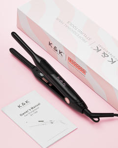 Plancha de Pelo Eléctrica de Cerámica Personalizada con Pantalla LCD de Temperatura, Plancha de Pelo Tipo Lápiz, Delgada, Pequeña, para Cabello Corto - Product Image 4
