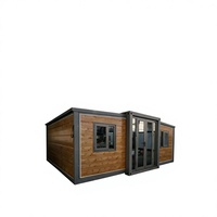 Maison conteneur modulaire extensible à structure stable, unité résistante aux intempéries à assemblage rapide pour projet de villa préfabriquée