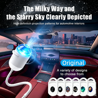 Projecteur LED 4K 2-en-1 Ciel Étoilé & Galaxie, Veilleuse en ABS Blanc, Protection Oculaire, USB pour Voiture/Maison/Cadeau de Noël