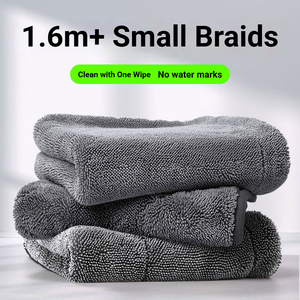 1/<span class=keywords><strong>2</strong></span> Piezas de Paño de Limpieza para Auto de Microfibra Súper Suave de 1600 GSM, Sin Encogimiento, Personalizado, de Doble Cara, 40*60/60*90cm, Toalla de Detallado - Product Image 2