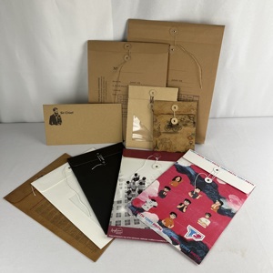Custom Expandable Wallet <strong>Envelopes</strong> PVC Transparent Portrait <strong>Window</strong> Button <strong>String</strong> Closure <strong>Kraft</strong> Paper Packaging Bags Business - Product Image 5