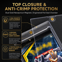 Ultra Clear Pro One Touch, protection UV à 100 %, support magnétique robuste pour pack de boosters de cartes de taille standard