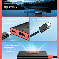 Adaptateur TV portable mini de poche 3-en-1 avec fonction OTG, extension 4K 60Hz, station de charge PD100W, hubs USB pour Nintendo Switch 2