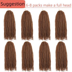 Cheveux Synthétiques Ombrés de 24 Pouces pour Tresses au Crochet Afro Kinky Cuban Twist Marley Bouclés Doux en Vrac pour Extensions de Tresses - Product Image 2