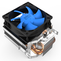 Ventilateur de refroidissement CPU PCCooler 80mm avec radiateur de processeur d'ordinateur de refroidissement par Air LED pour ordinateur portable Compatible Intel LGA1155/115X/775 AM4