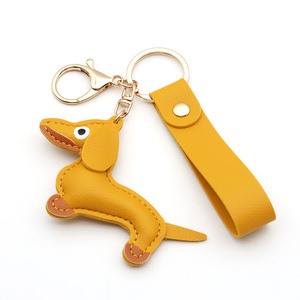 In Stock Schnauzer cane Pu In pelle portachiavi accessori portachiavi peluche portachiavi - Product Image 4