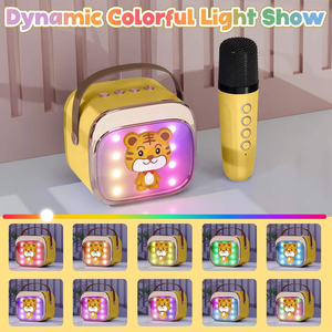 Entretenimiento familiar portátil, precio más bajo, juguetes interactivos, altavoz inalámbrico con micrófonos, canción para Mini máquina de Karaoke para niños - Product Image 4