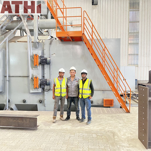 Machine de sablage automatique contrôlée par PLC QAT6918, type convoyeur à rouleaux, pour moteur/boîte de vitesses, surfaces métalliques <span class=keywords><strong>et</strong></span> en pierre, <span class=keywords><strong>et</strong></span> décapage de la rouille - Product Image 4