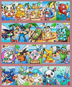 Japón Anime Comic Art Poke Moned Metal Cards PTCG con losas Rare Limited Collection Clasificación Trading Cards Juguetes para niños Regalo - Product Image 3