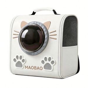 Cute <b>Cat</b> Carrier <b>Backpack</b> Breathable Space Capsule Pet Travel Bag for Small <b>Cats</b> Dogs - Product Image 1