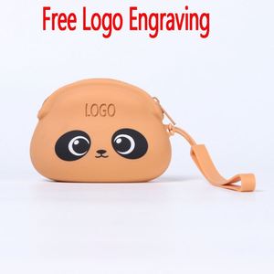 New Arrival in Stock Silicone Coin <b>Purse</b> Teddy Bear Pendant Couple Keychain Cartoon Animal Storage <b>Small</b> Wallet Wholesale - Product Image 2