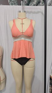 Fabricante personalizado Bikini Oem Odm Sexy con cuello en V Falda Triángulo High-WiST Arrugas Dos piezas Ropa de playa Traje de baño Mujeres Traje de baño - Product Image 5