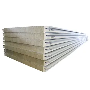 fire proof 50mm clean hand made rock wool sandwich panel wall and roof for bio lab