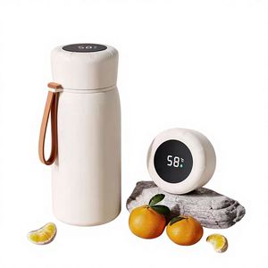Termo de Acero Inoxidable de Doble Pared de 400 ml para Estudiantes, con Pantalla LED Inteligente de Temperatura, con Cuerda - Product Image 1