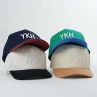 Hoge kwaliteit op maat gemaakte 5-panel baseballcap met volledige 3D-borduring, verstelbare maat, gemaakt van katoen en polyester voor heren