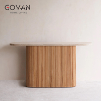 Table console en bois de frêne de style nordique écologique pour salon, chambre ou couloir d'hôtel