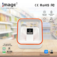 Escáner de Códigos de Barras QR 2D USB Portátil, Lector de Escritorio Fácil de Transportar para Supermercados