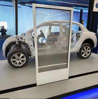 OEM d'intérieur d'écran transparent tactile ultra-mince de 30 pouces pour l'animation graphique de centre commercial d'interaction de magasin de détail