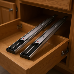 Guide per cassetti in acciaio D0100HACEVW da 16 pollici a estrazione totale con cuscinetti a sfera e chiusura ammortizzata per uso in magazzino - Product Image 3
