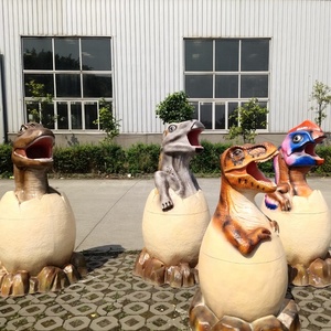 ผลิตภัณฑ์สวนสนุกซิกง บลู ลิซาร์ด ถังขยะไดโนเสาร์เคลื่อนไหวได้ ดีไซน์ใหม่ ทำจากไฟเบอร์กลาส - Product Image 3