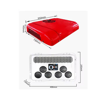 Usine directe universelle 12V 24V onduleur toit climatiseur liquide de refroidissement supérieur climatiseur de stationnement automatique pour camion Van tracteur Bus RV
