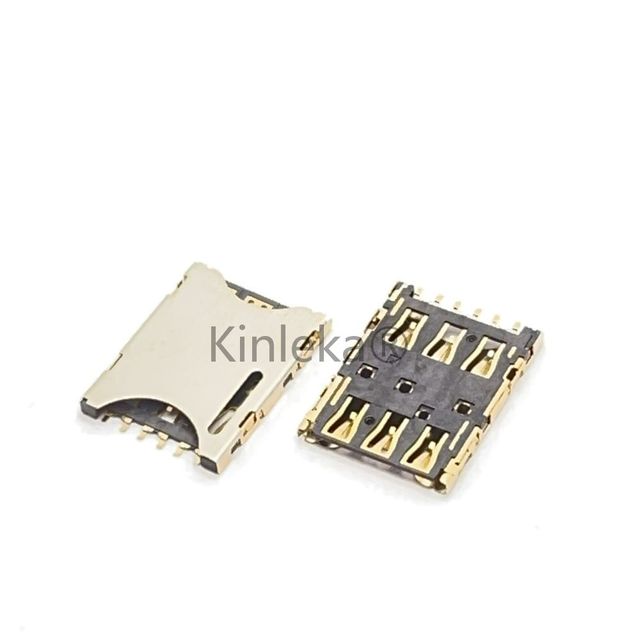 High Quality SIM Card Slot Push Pull 6pin Nano SIM Card Connector for Mobile