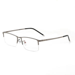 <span class=keywords><strong>Gafas</strong></span> Bluelight de negocios Ultraligeras <span class=keywords><strong>Comprar</strong></span> <span class=keywords><strong>gafas</strong></span> graduadas en línea Medio marco <span class=keywords><strong>Gafas</strong></span> de <span class=keywords><strong>lectura</strong></span> con marco óptico de titanio - Product Image 5