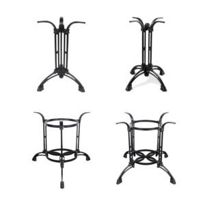 Base de mesa de comedor con garra de <span class=keywords><strong>herradura</strong></span> pesada y duradera Patas de muebles de hierro fundido de metal comercial de alta calidad Patas de mesa de comedor. - Product Image 1