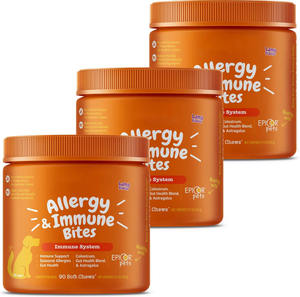 过敏和免疫软咀嚼鲑鱼鱼油欧米茄<span class=keywords><strong>3</strong></span>初乳益生菌肠道健康过敏免疫宠物补充剂狗 - Product Image 6