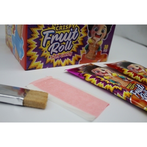 Chine collations fibre fruits rouleau bonbons mous blé croustillant <span class=keywords><strong>grain</strong></span> bonbons jouets enfants bonbons mous - Product Image 1