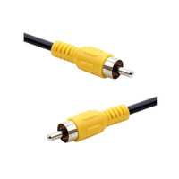 Câble AV RCA vers RCA, connecteur stéréo mâle avec gaine en PVC pour caméra