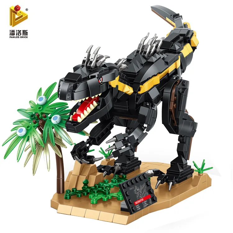 Panlos 611004 Jurassic Dinosaur World Park Kits Building Blocks Creator Static Model Bricks Educational Toys For Birthday Gifts