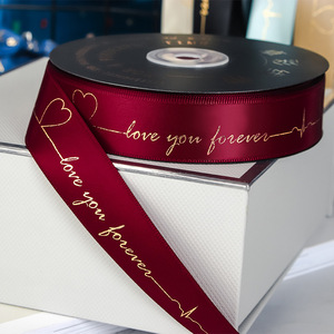 PANO 공장 사용자 지정 3d 골드 호일 블랙 실크 그로스 Grosgrain 리본 선물 리본 로고 브랜드 - Product Image 5