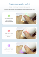 Analizador de Piel Multifuncional para el Cuidado de la Belleza, Analizador de Cabello y Cuero Cabelludo, Microscopio HD, Cámara Analizadora de Cuero Cabelludo para Uso en Salón