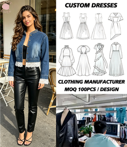 Women <b>Cropped</b> <b>Denim</b> <b>Jacket</b> Stand Collar Beaded Decoration Lace Trim Hem Cuffs Metal Buttons Vintage Sweet Short Jean Coat - Product Image 1