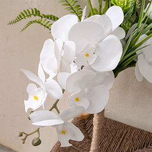 D295 PU <span class=keywords><strong>Precio</strong></span> razonable Látex artificial Flores de tacto real Orquídea <span class=keywords><strong>Phalaenopsis</strong></span> de 9 cabezas - Product Image 4