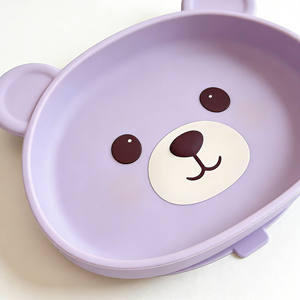 Ensemble de 7 pièces de vaisselle en silicone pour enfants : bavoirs, assiette et bol à ventouse pour la diversification alimentaire - Product Image 4