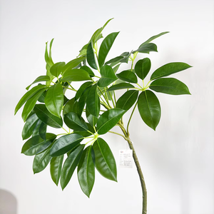 Alta calidad 140cm Artificial Schefflerae Octophyllae Tree Faux Greenery <span class=keywords><strong>Bonsai</strong></span> Plant Árbol artificial para Decoración - Product Image 3