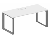 Bureau d'ordinateur LUTEMA |   48 pouces |   Chêne |   Bureau à domicile |   Structure en acier |   Revêtement en poudre |   Gestion des câbles |   Montage facile