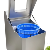 Déshydrateur Industriel Mécanique à Fréquence Variable, Sécheur Rotatif Centrifuge pour Légumes et Choux en Acier Inoxydable 304