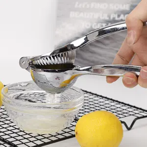 Exprimidor de limón Premium, exprimidor grande hecho a mano para Limón, prensa Manual de cítricos de acero inoxidable