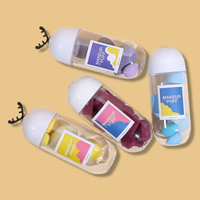 Ensemble d'éponges de maquillage non absorbantes utilisation humide et sèche boîte de rangement bouffée support de corne de cerf OEM vente en gros
